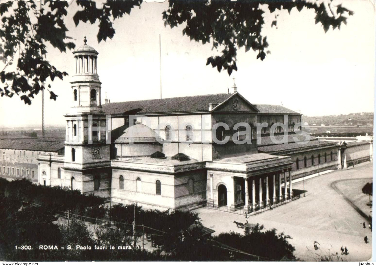 Roma - Rome - S. Paolo fuori le mura - St. Paul Church Outside the Walls - 1-300 - old postcard - Italy - used - JH Postcards