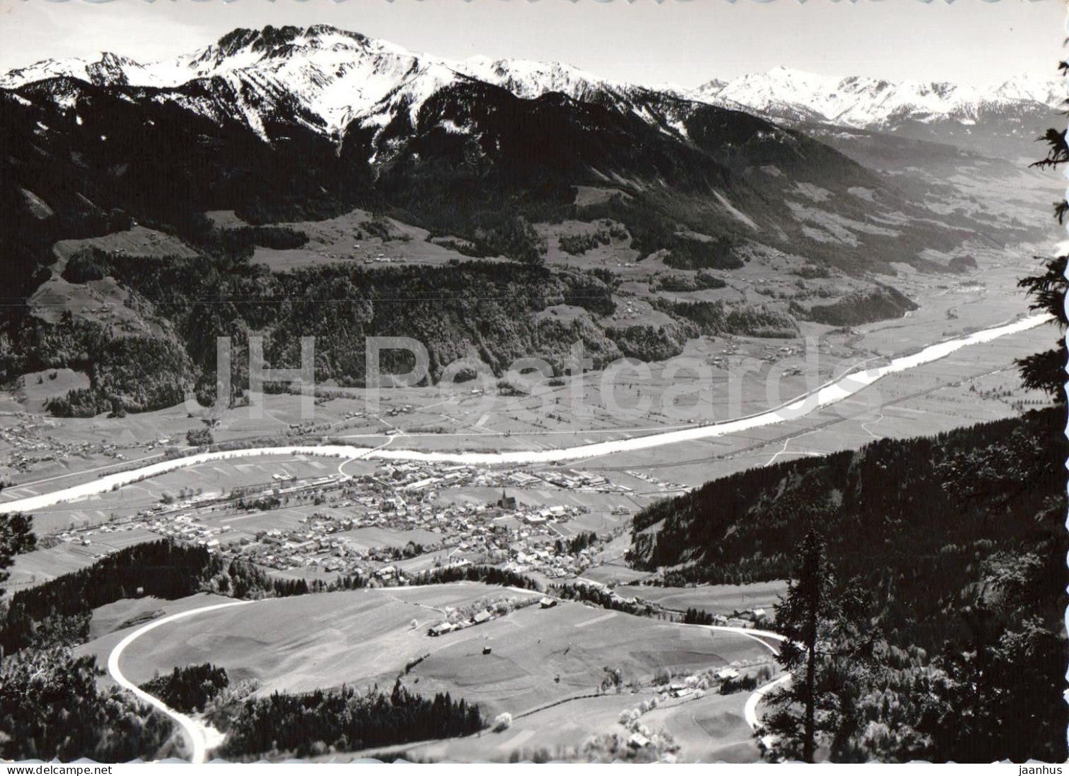 Hohenstrasse - Kanzelkehre - Achental - Tirol - Alps - panoramic landscape - 1 - old postcard - Austria - unused - JH Postcards