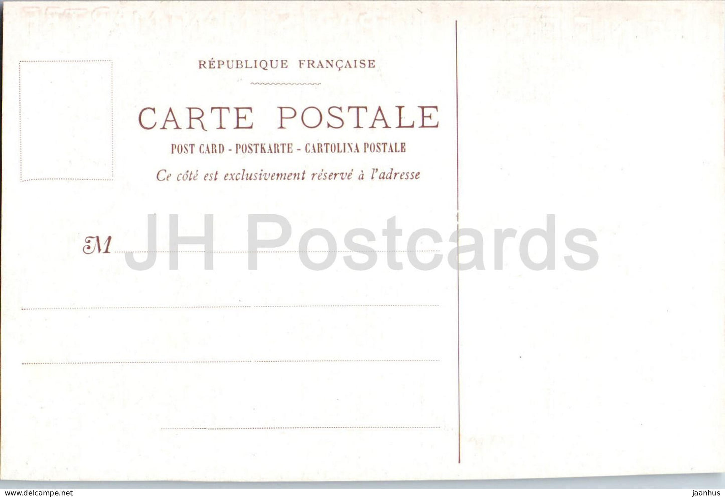 Paris Montmartre - L'Enfer - bas-relief - 3 - carte postale ancienne - France - non utilisée 