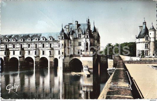 Chateaux De La Loire - Chenonceaux - Le Chateau - The Castle - 3 - old postcard - France - used - JH Postcards