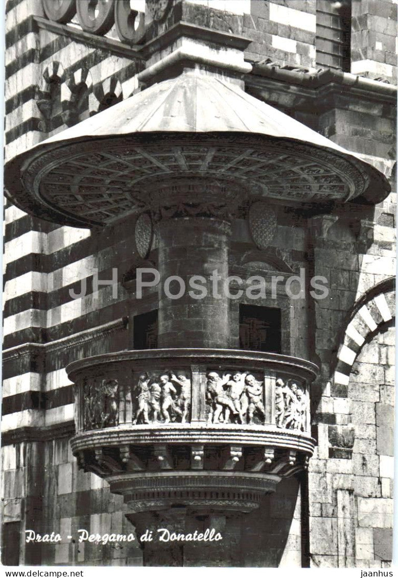 Prato - Pergamo di Donatello - Donatello’s Pulpit - cathedral detail - 19023 - old postcard - Italy - unused - JH Postcards