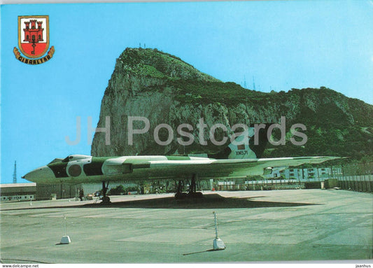 Gibraltar View from North Front - airplane - military - bomber - 20 - Gibraltar - unused - JH Postcards