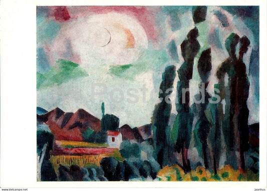 painting by R. Falk - The Sun - Crimea - Russian art - 1975 - Russia USSR - unused - JH Postcards