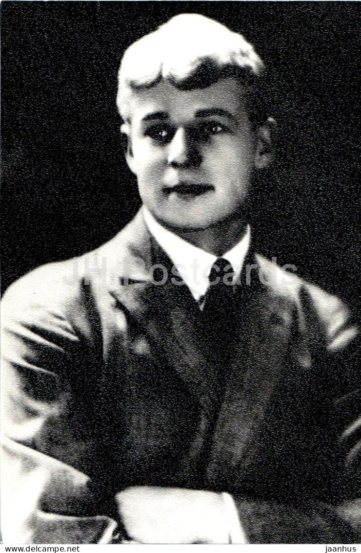 Sergei Yesenin - Russian poet abroad in 1922 - literature - 1977 - Russia - USSR - unused - JH Postcards