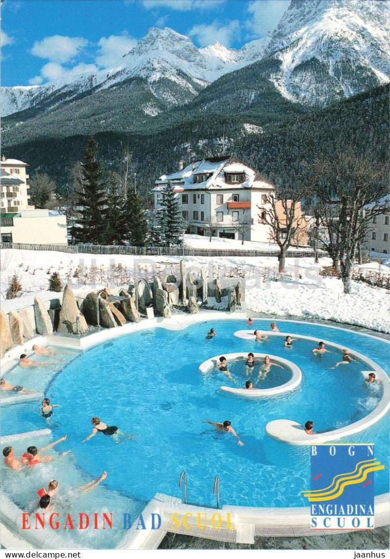 Engadin Bad Scuol - Engadin Spa Scuol - thermal spa indoor pool wellness - outdoor - 2893 - 1999 - Switzerland - used - JH Postcards