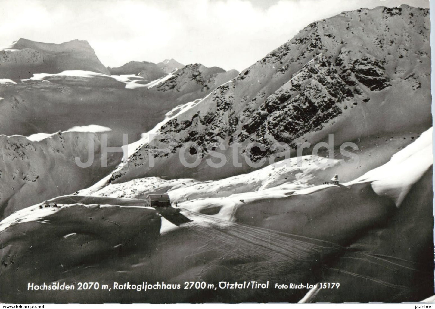 Hochsolden 2070 m - Rotkogljoch haus 2700 m - Otztal - Tirol - mountains - 15179 - old postcard - Austria - unused - JH Postcards