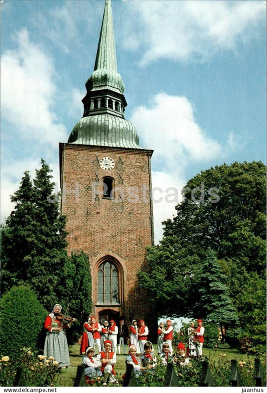 Ved Nysted Kirke - Gamle Danses Vaern - church - Denmark - unused - JH Postcards