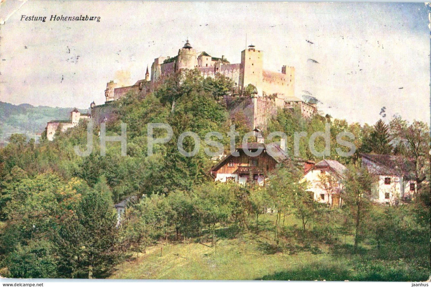 Salzburg - Festung Hohensalzburg - old postcard - 1919 - Austria - used - JH Postcards
