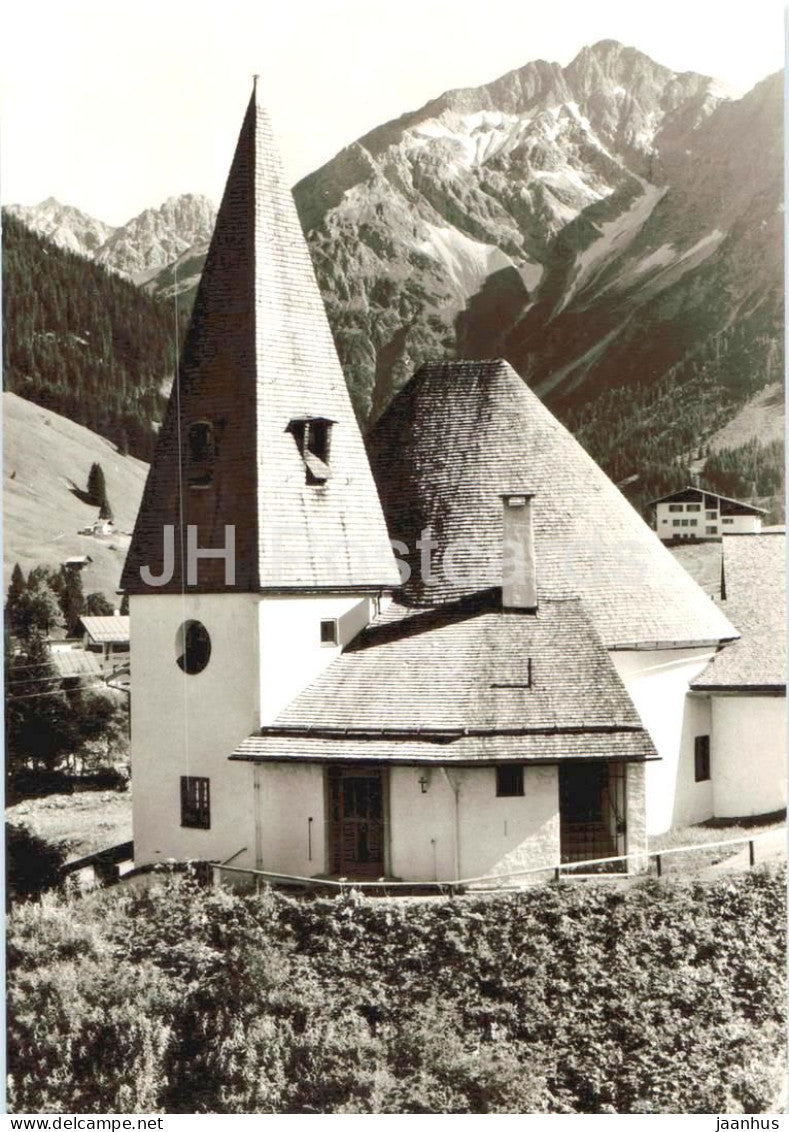 Evangelische Kreuzkirche - Hirschegg Kl. Walsertal - church - old postcard - Austria - unused - JH Postcards