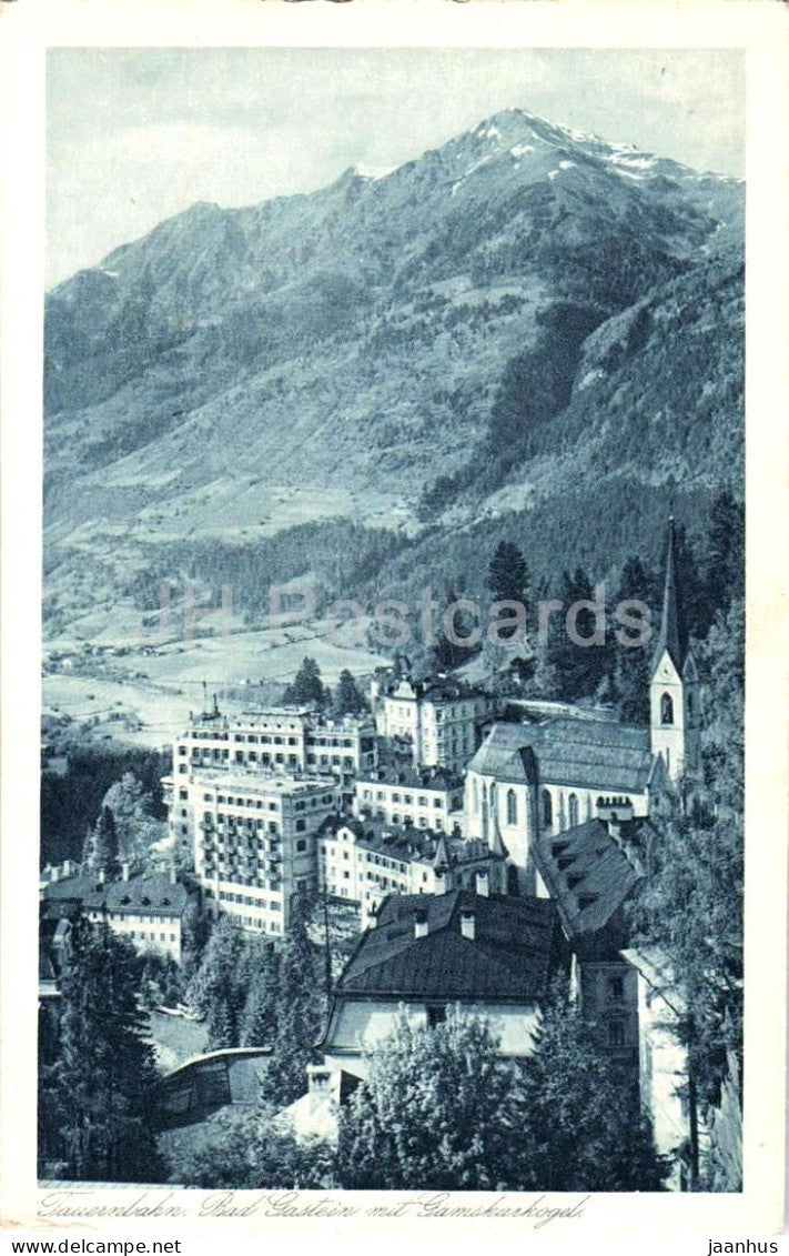 Tauernbahn - Bad Gastein mit Gamskarkogel - 759/56 - old postcard - 1928 - Austria - used - JH Postcards