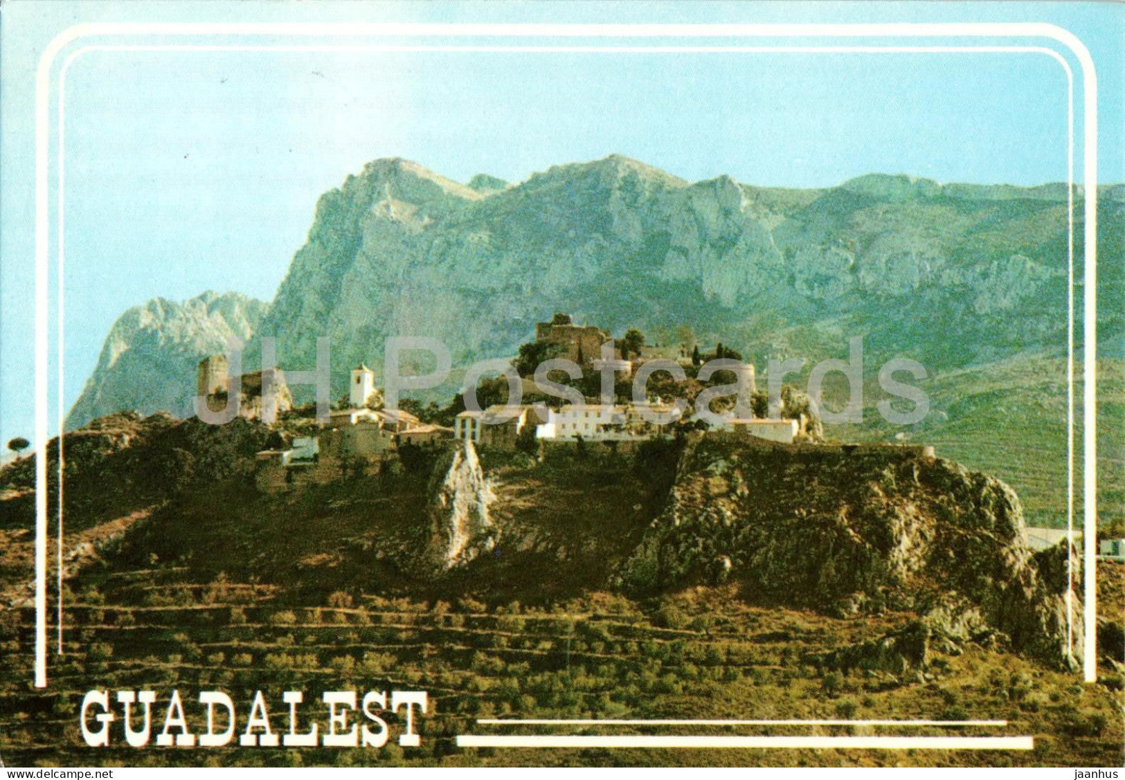 Castell De Guadalest - Alicante - Vista Parcial - Castle of Guadalest Partial View - mountains 34 - 1987 - Spain - used - JH Postcards