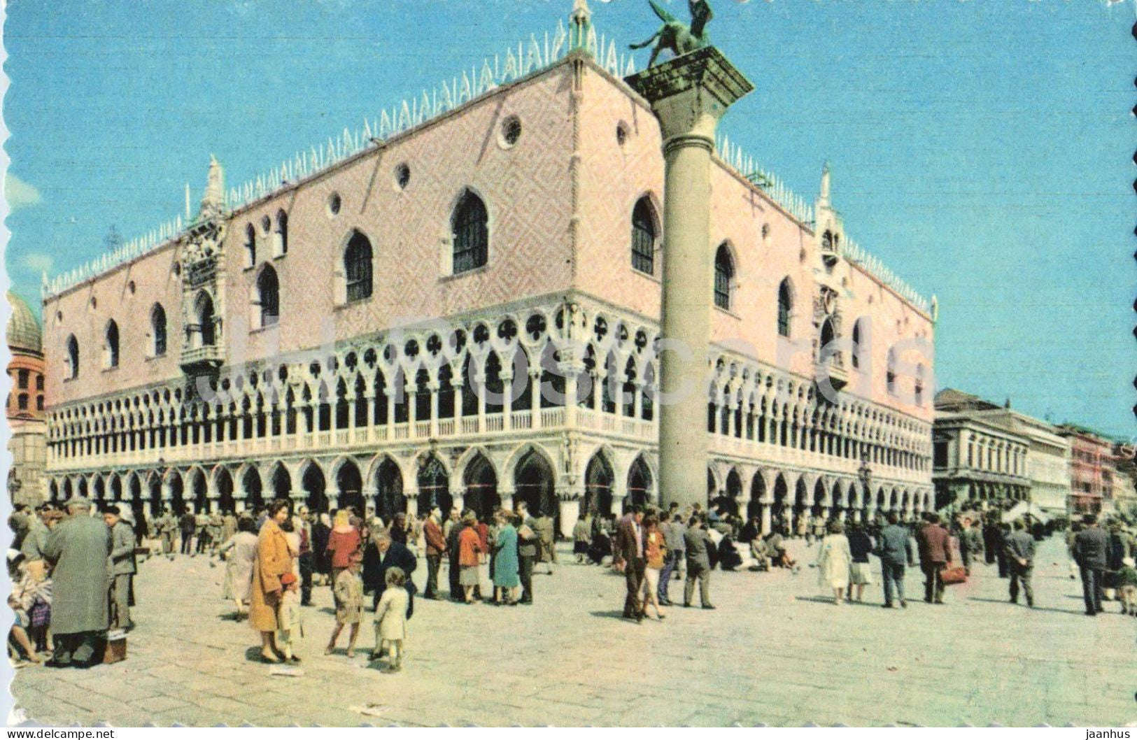 Venezia - Venice - Il Palazzo Ducale - Doge’s Palace - square - 4847-3 - old postcard - Italy - unused - JH Postcards