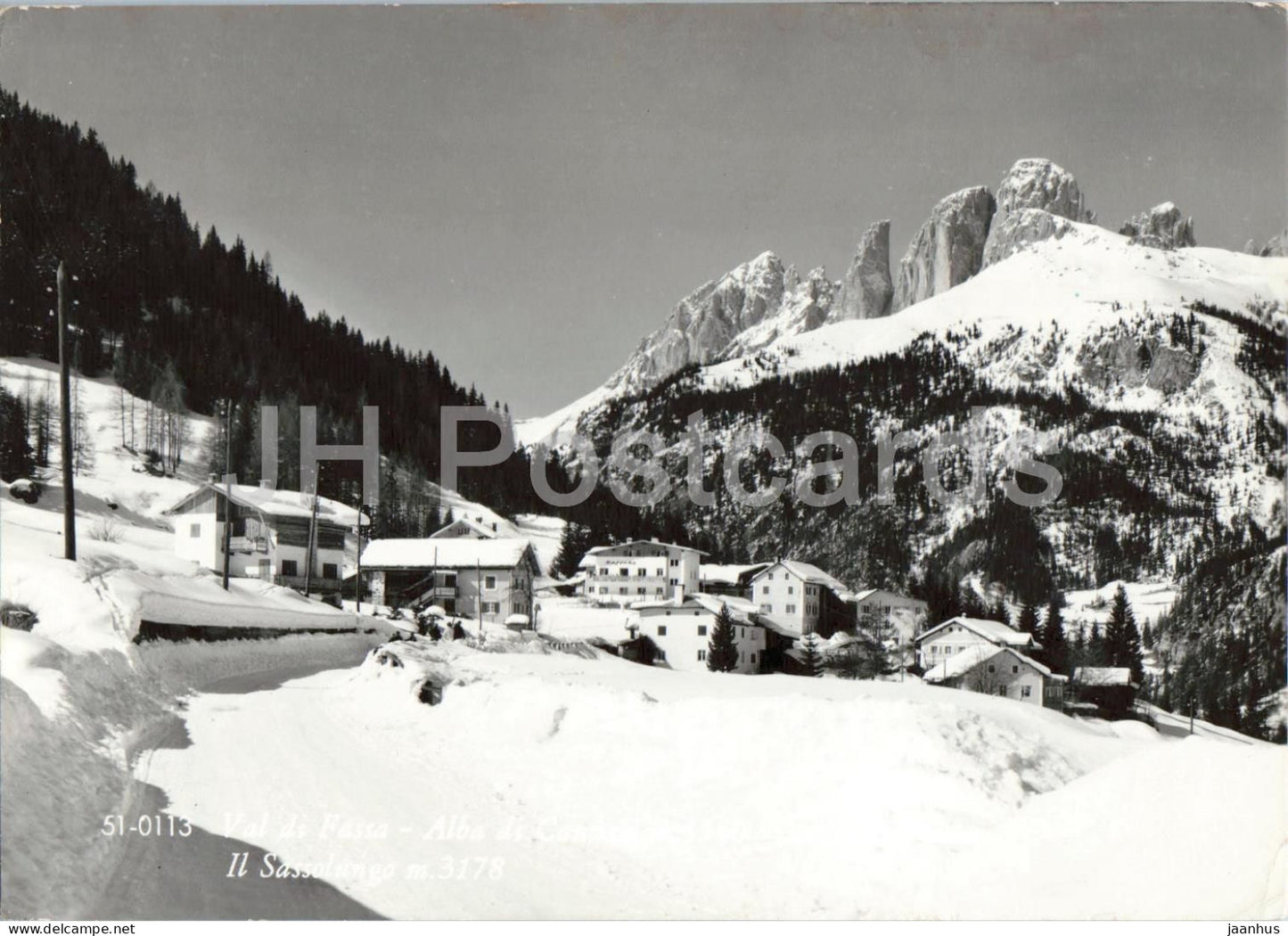 Val di Fassa - Il Sassolungo - Alba di Canazei - Dolomites - mountains - Alps - 51-0113 - 1967 - Italy - used - JH Postcards