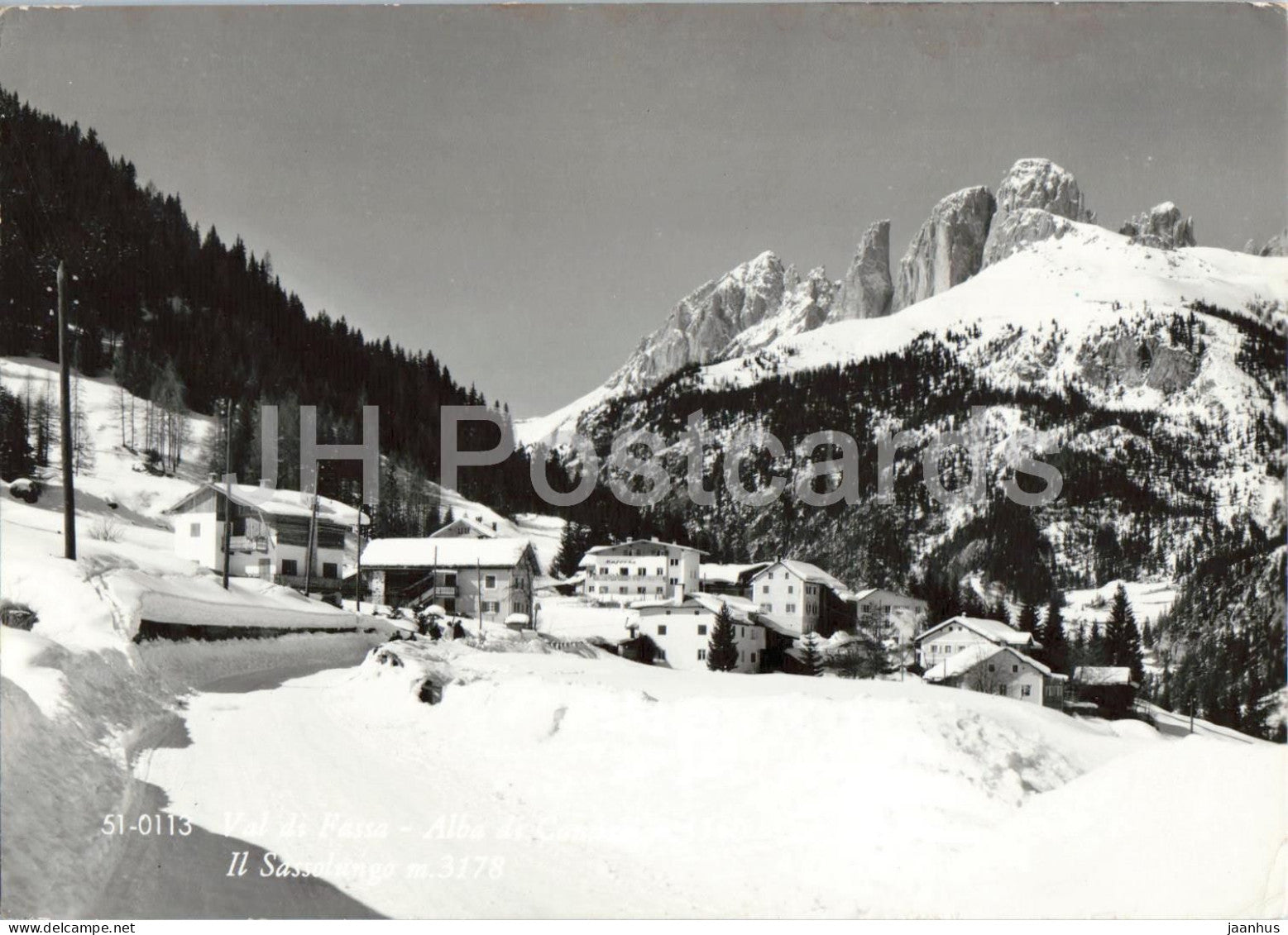 Val di Fassa - Il Sassolungo - Alba di Canazei - Dolomites - mountains - Alps - 51-0113 - 1967 - Italy - used - JH Postcards