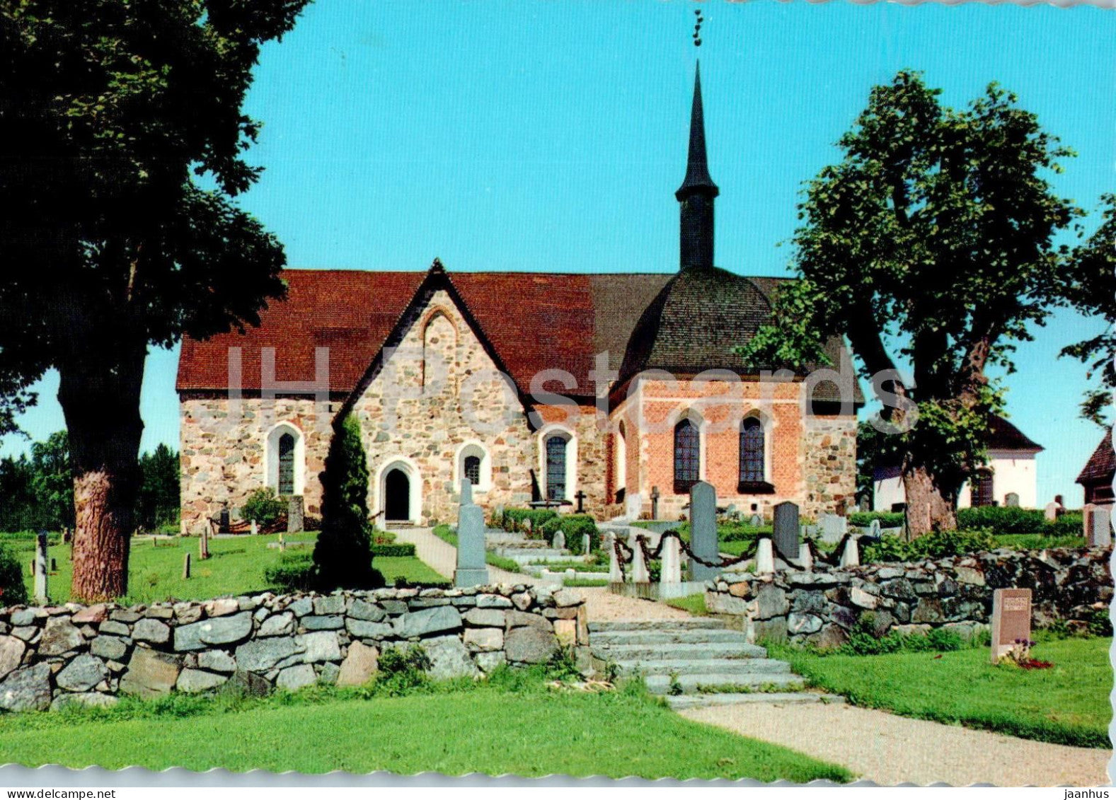Frotuna Kyrka - church - 8720 - Sweden - unused - JH Postcards