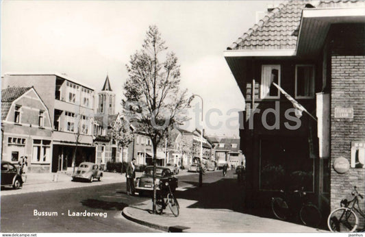 Bussum - Laarderweg - street view - car - No. 32 - old postcard - Netherlands - unused - JH Postcards
