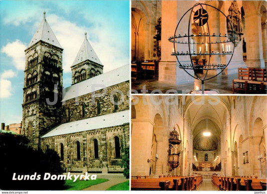 Lunds Domkyrka - Lund - interior - cathedral - multiview - 1309 - Sweden - unused - JH Postcards