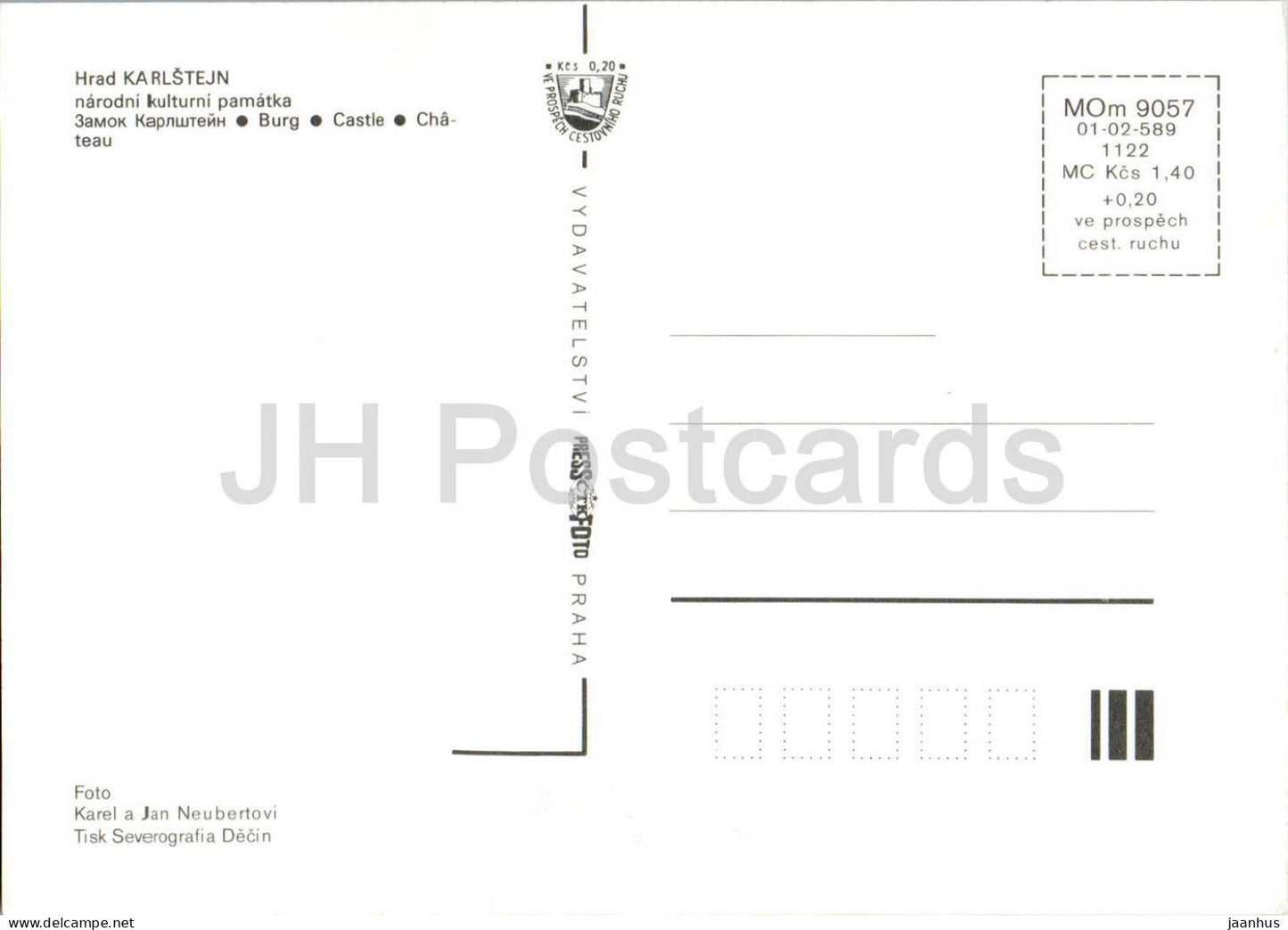 Hrad Karlstejn - narodni kulturni pamatka - Karlstejn Castle - multiview - Czech Republic - Czechoslovakia - unused