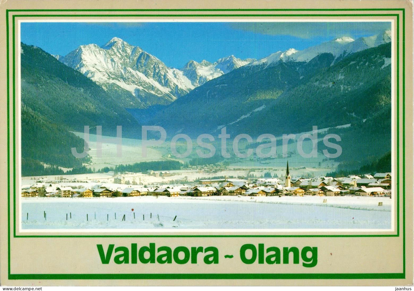 Valdaora - Olang - Val Pusteria - Pustertal - Mitterolang - mountains - Alps - 91018 - 1987 - Italy - used - JH Postcards