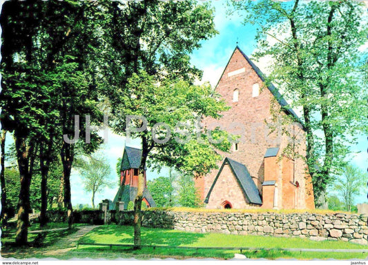 Gamla Uppsala Kyrkan - church - 78/22 - 1966 - Sweden - used - JH Postcards