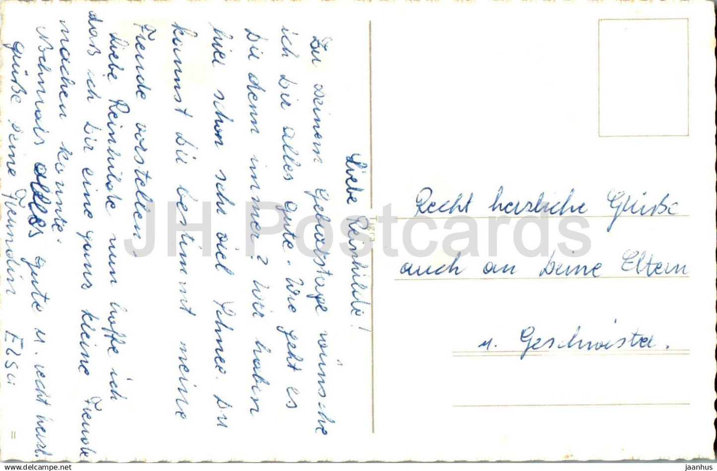 Birthday Greeting Card - Daisy - Die besten Gluckwunsche - cornflower - flowers - illustration - Germany - used