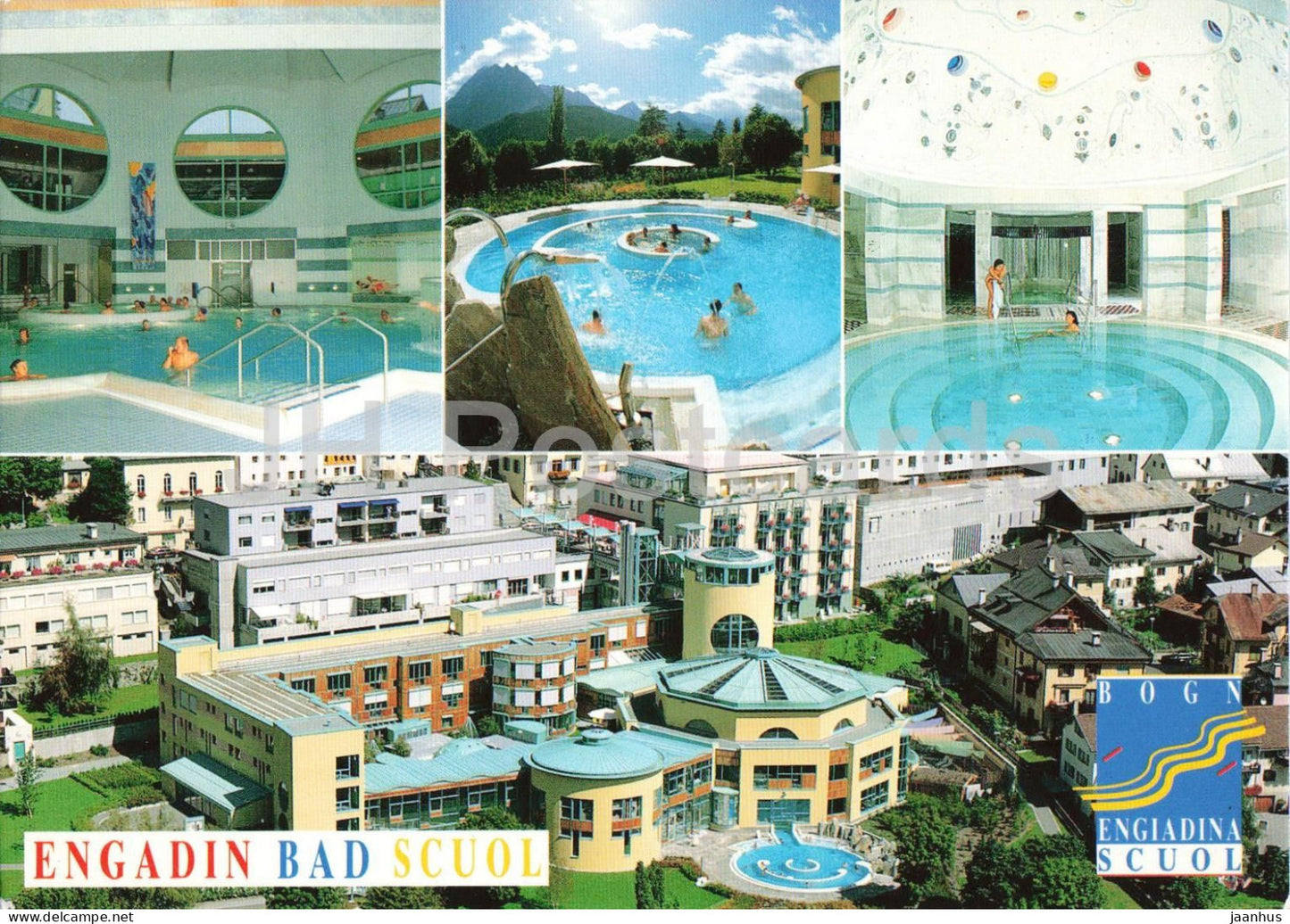 Engadin Bad Scuol - Engadin Spa Scuol - thermal spa indoor pool wellness - multiview - 2879 - 2004 - Switzerland - used - JH Postcards