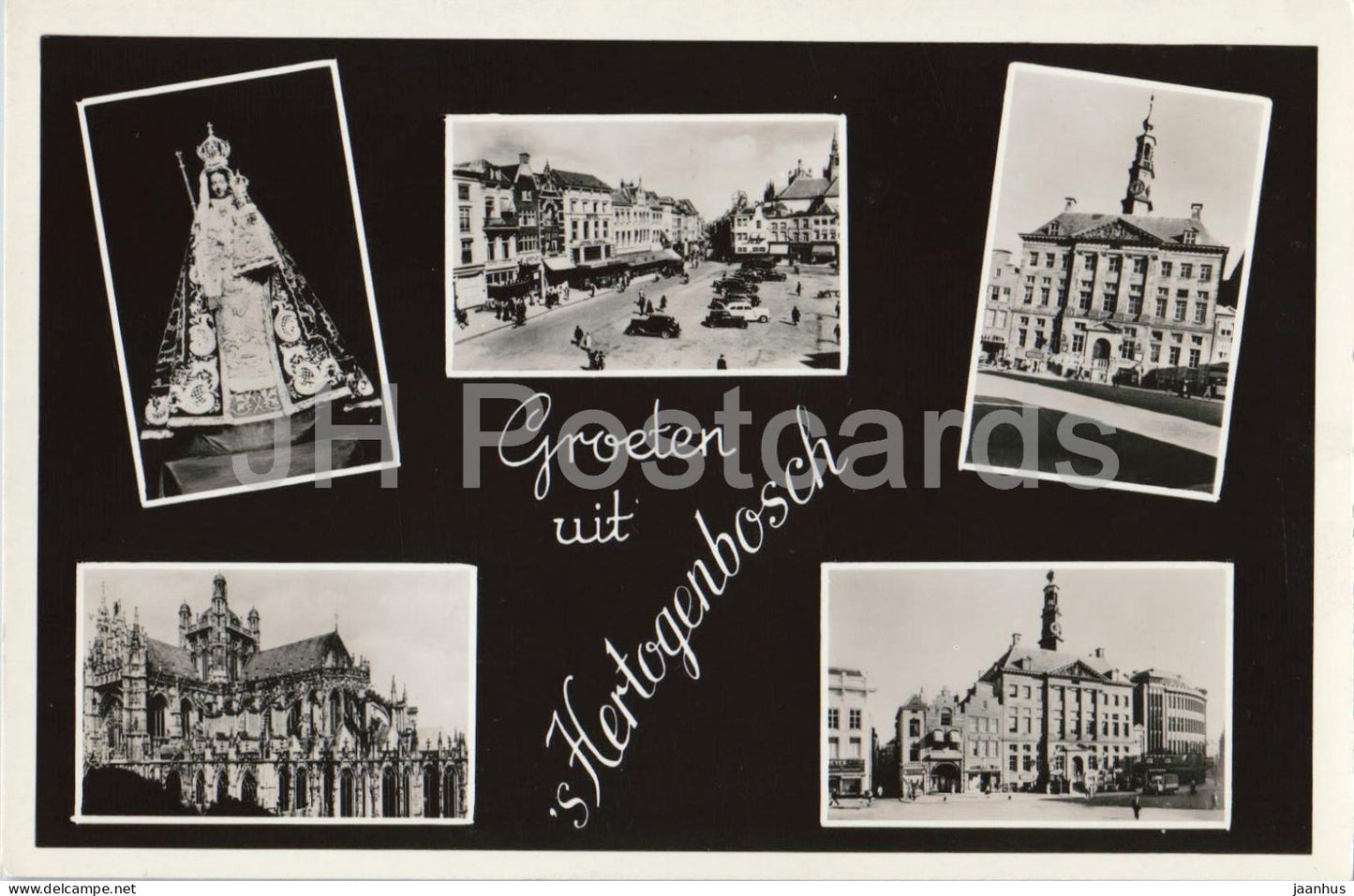Groeten uit s Hertogenbosch - Greetings - multiview - old postcard - 748 - 1950s - Netherlands - unused - JH Postcards