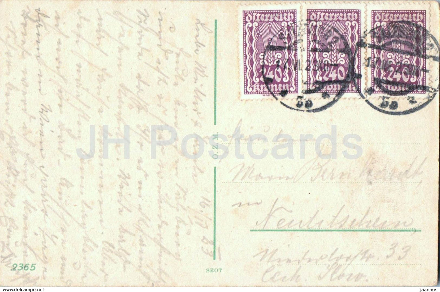 Salzburg - Westbahnstraße - Straßenbahn - 2365 - alte Postkarte - 1923 - Österreich - gebraucht 