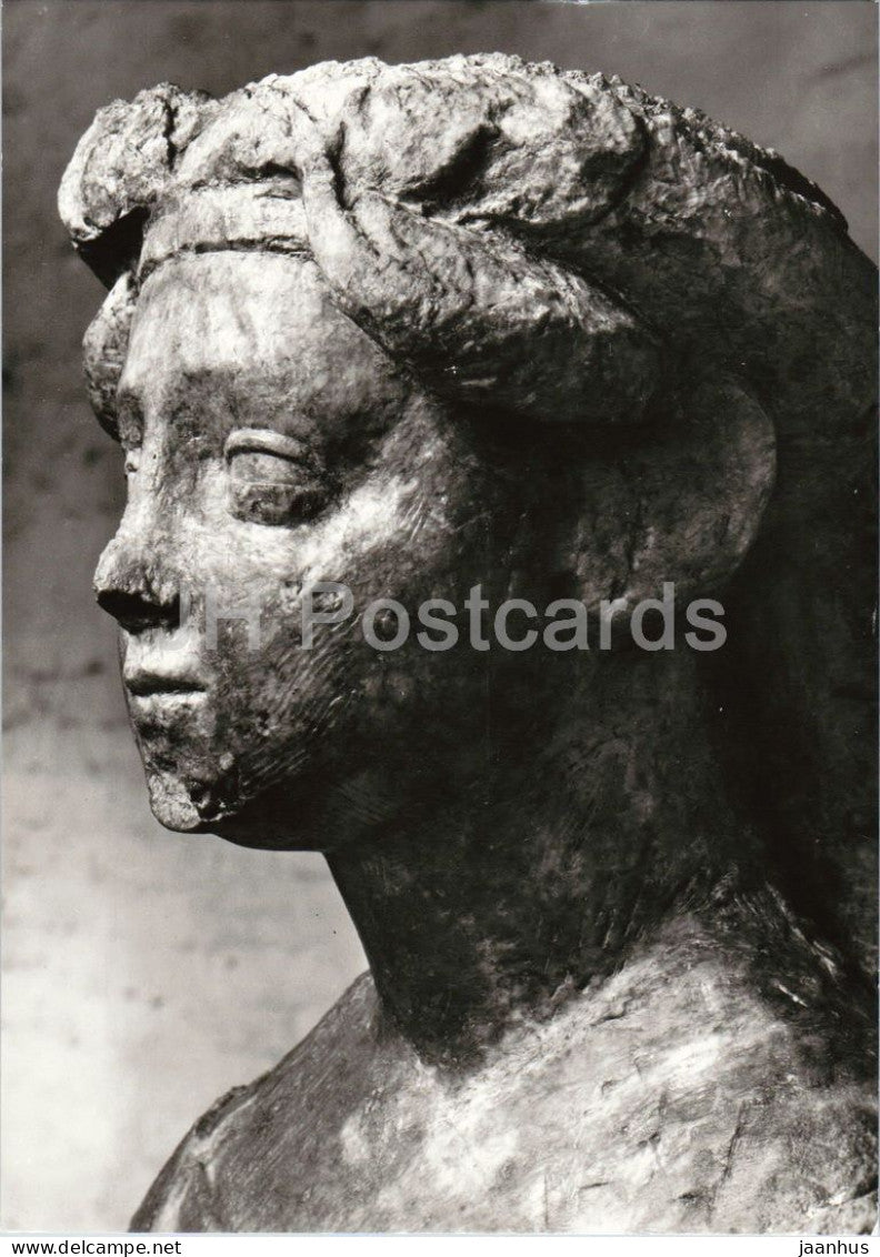 sculpture - Queen Margaret I - Konigin Margaretha - from her tomb in Roskilde 1423 - Danish art - Germany - unused - JH Postcards
