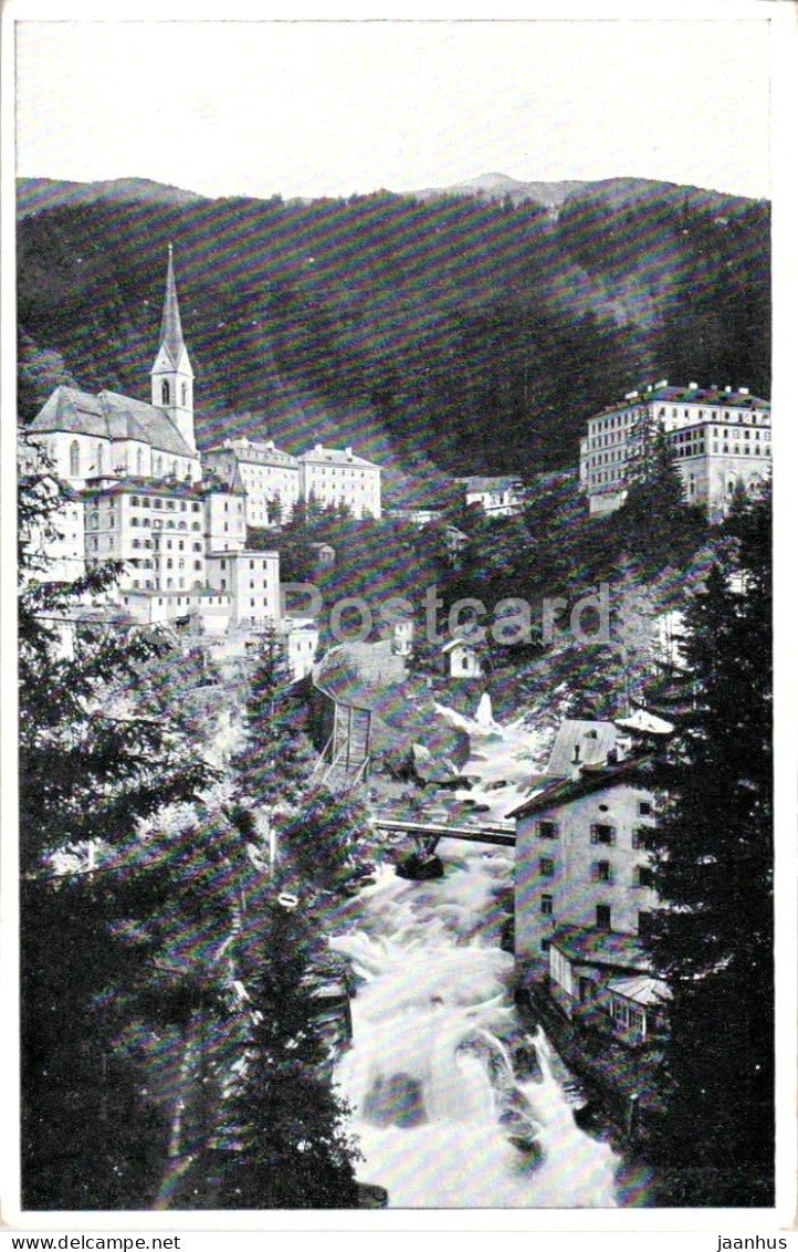 Bad Gastein - Stadtansicht mit Hotels - 352 - old postcard - Austria - unused - JH Postcards