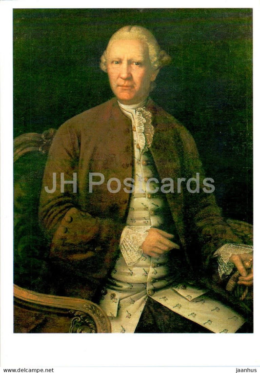 painting by Unknown Artist - Portrait of a Unknown Man - Russian art - 1987 - Russia USSR - unused - JH Postcards