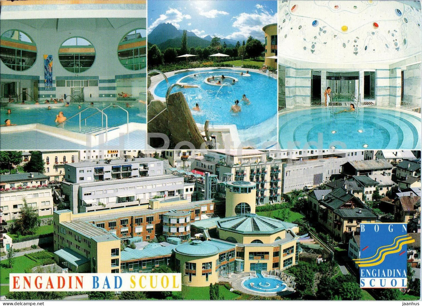 Engadin Bad Scuol - Engadin Spa Scuol - thermal spa indoor pool wellness - multiview - 2879 - 2002 - Switzerland - used - JH Postcards