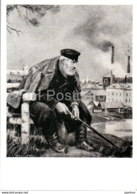 The Artamonov Business by M. Gorky - Peter Artamonov - illustration - 1960 - Russia USSR - unused - JH Postcards