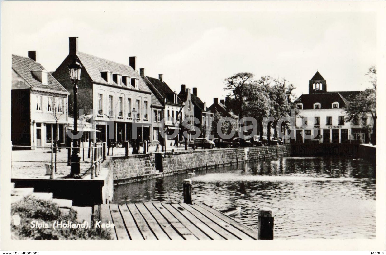Sluis - Holland - Kade - quay - canal - street - No. 61 - old postcard - Netherlands - unused - JH Postcards