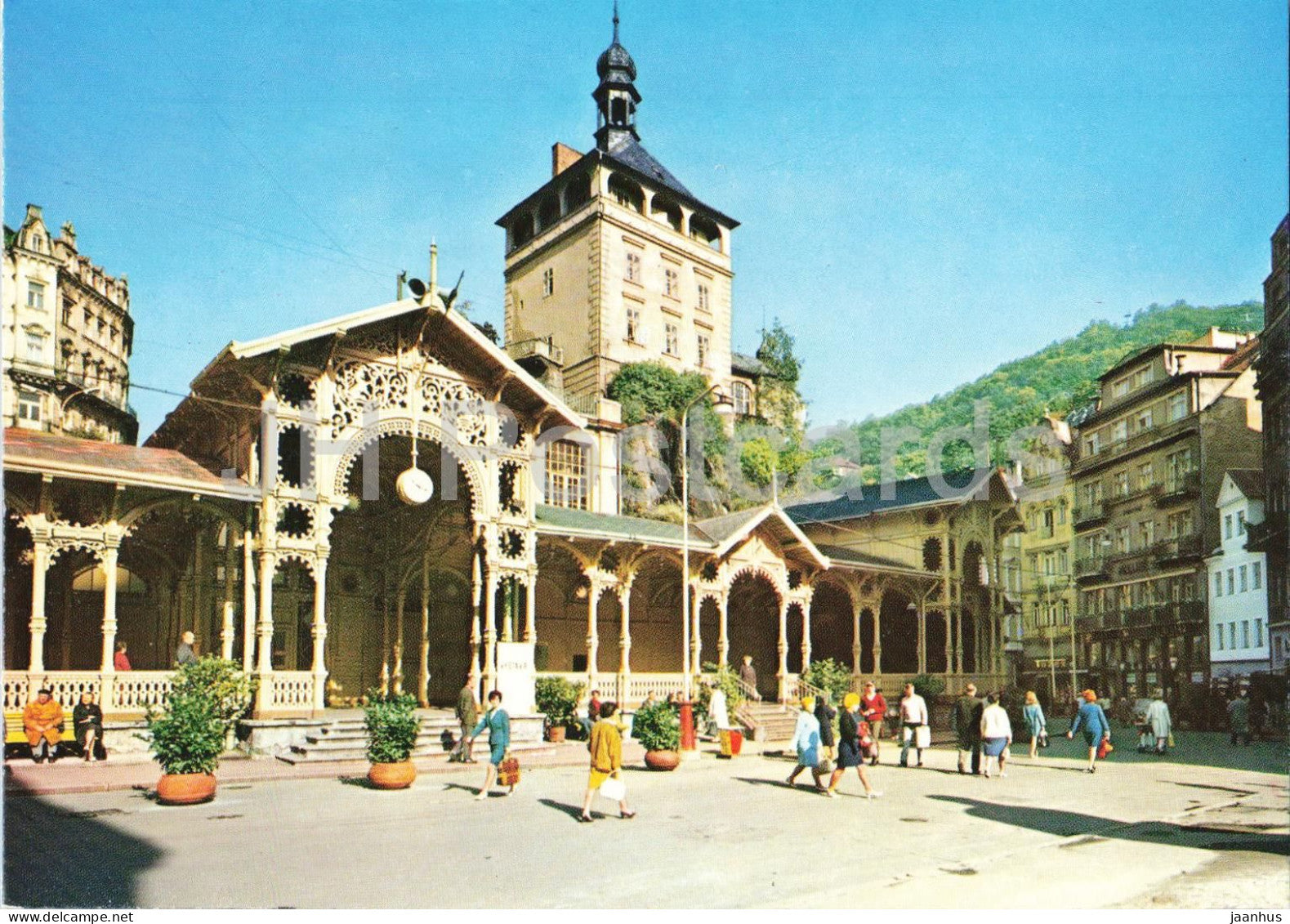 Karlovy Vary - Zamecka vez - Castle Tower - Czech Republic - Czechoslovakia - unused - JH Postcards