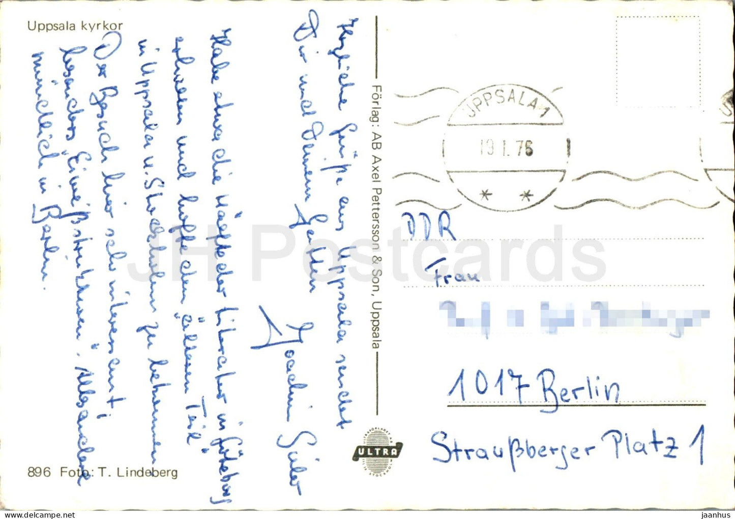 Uppsala Kyrkor - church - multiview - 896 - 1976 - Sweden - used