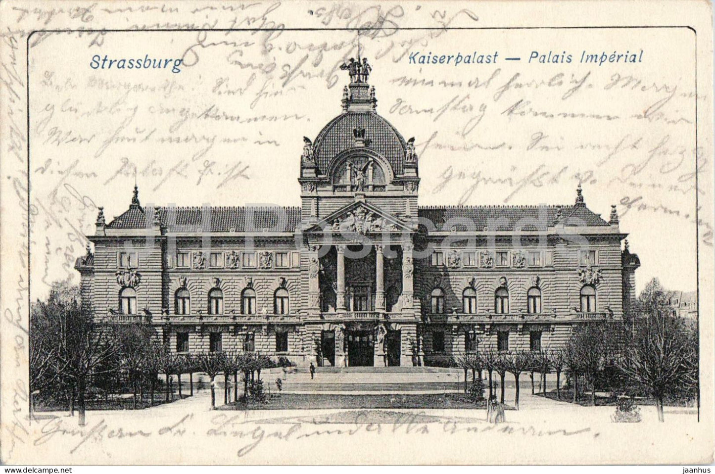 Strassburg - Kaiserpalast - Strasbourg - Imperial Palace - old postcard - 1903 - France - used - JH Postcards