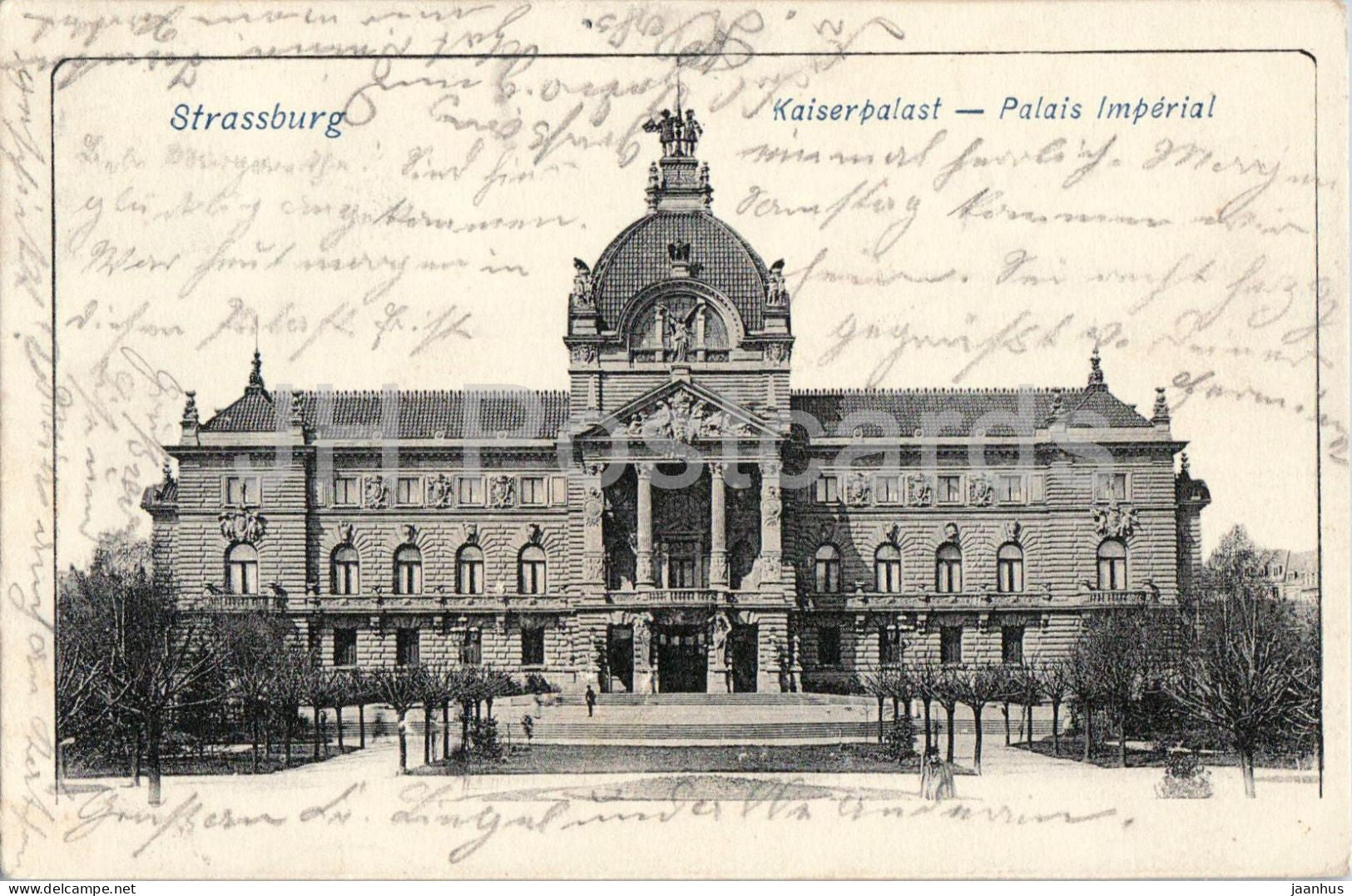 Strassburg - Kaiserpalast - Strasbourg - Imperial Palace - old postcard - 1903 - France - used - JH Postcards