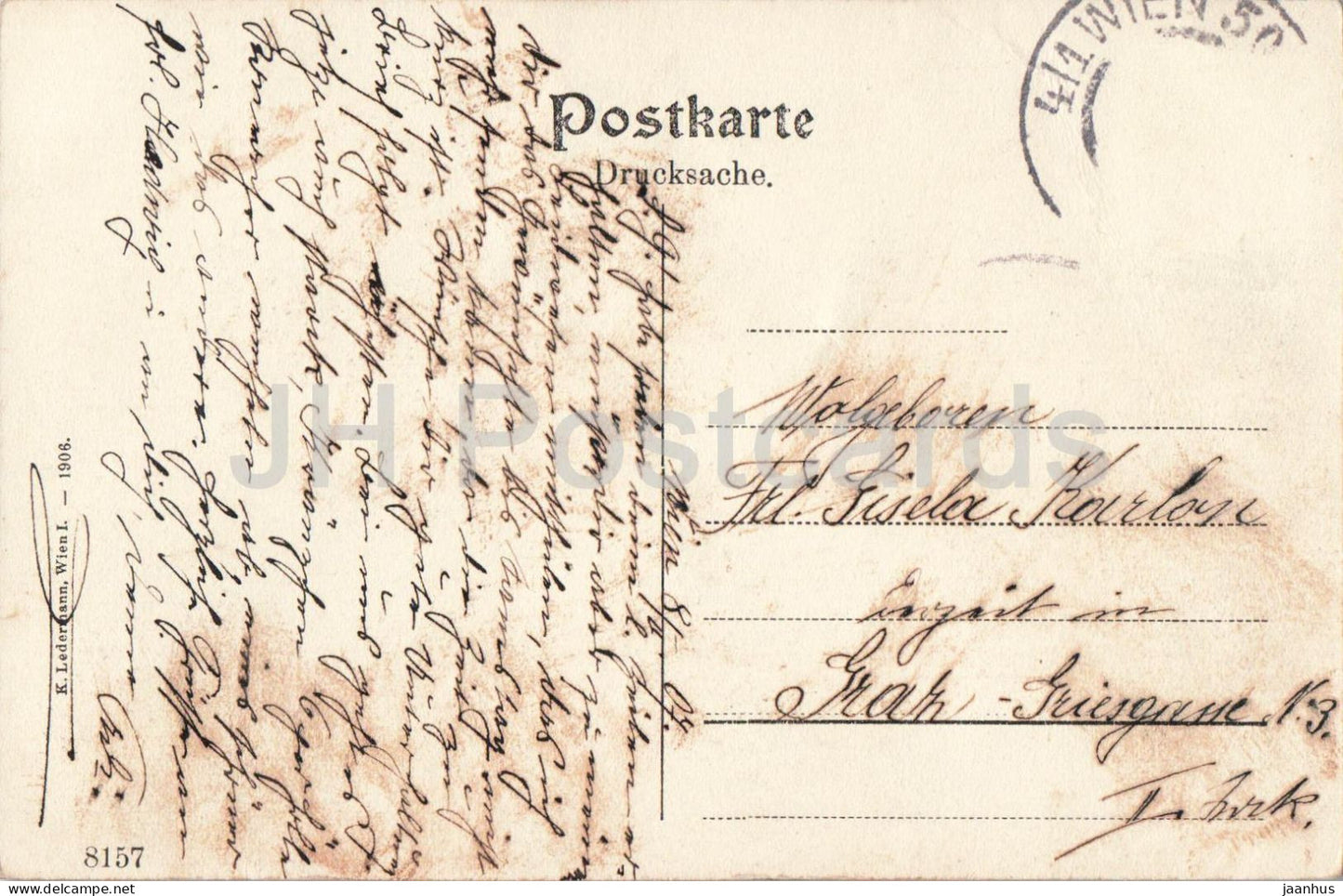 Vienne - Panorama der kk Reichs-Haupt- und Residenzstadt Wien - 8157 - carte postale ancienne - 1907 - Autriche - utilisé 