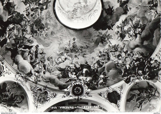 Aus Volders - Kloster - monastery - interior - 485 - old postcard - Austria - unused - JH Postcards