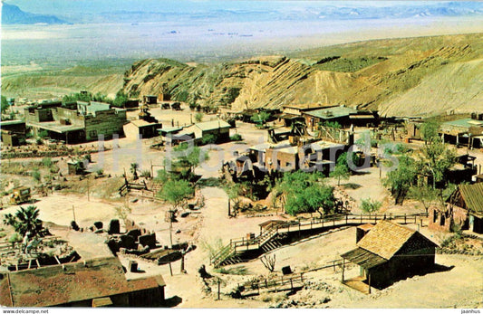 Calico Ghost Town Birds Eye View of Calico - mining camp - 1979 - USA - used - JH Postcards