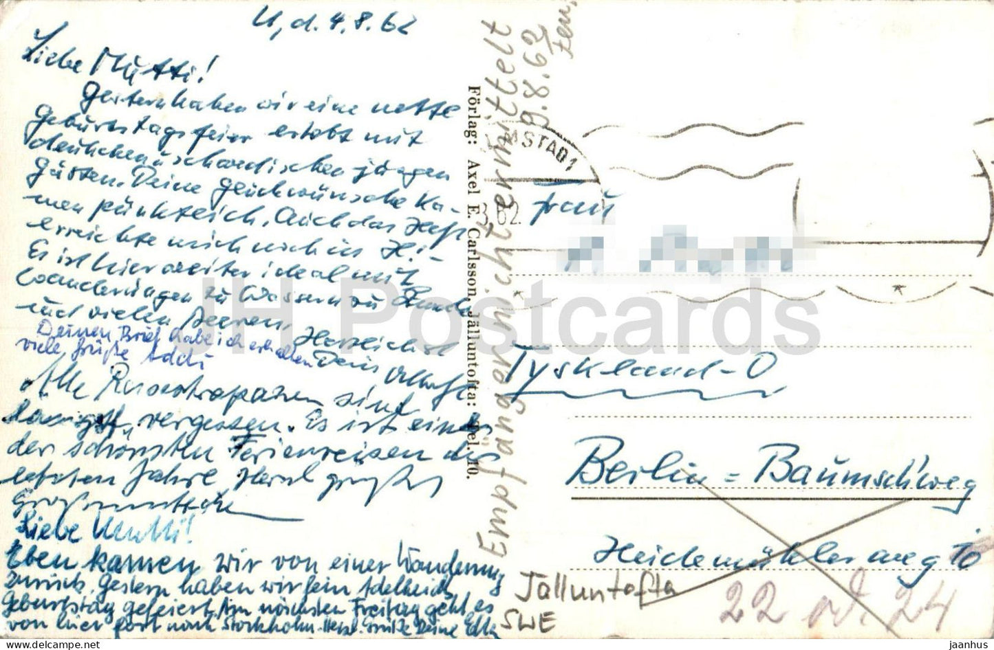 Jalluntofta Kyrka - église - 1962 - Suède - d'occasion 