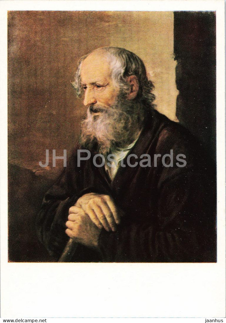 painting by Vasily Tropinin - Portrait of an Old Man - Russian art - 1963 - Russia USSR - unused - JH Postcards