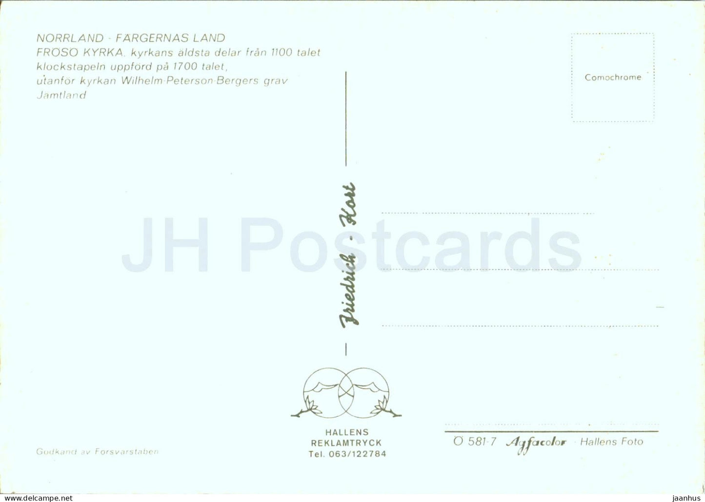 Froso Kyrka - Norrland - Fargernas Land - multiview - église - 581 - Suède - inutilisé 
