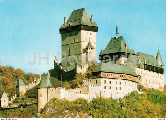 Hrad Karlstejn - narodni kulturni pamatka - Karlstejn Castle - Czech Republic - Czechoslovakia - unused - JH Postcards