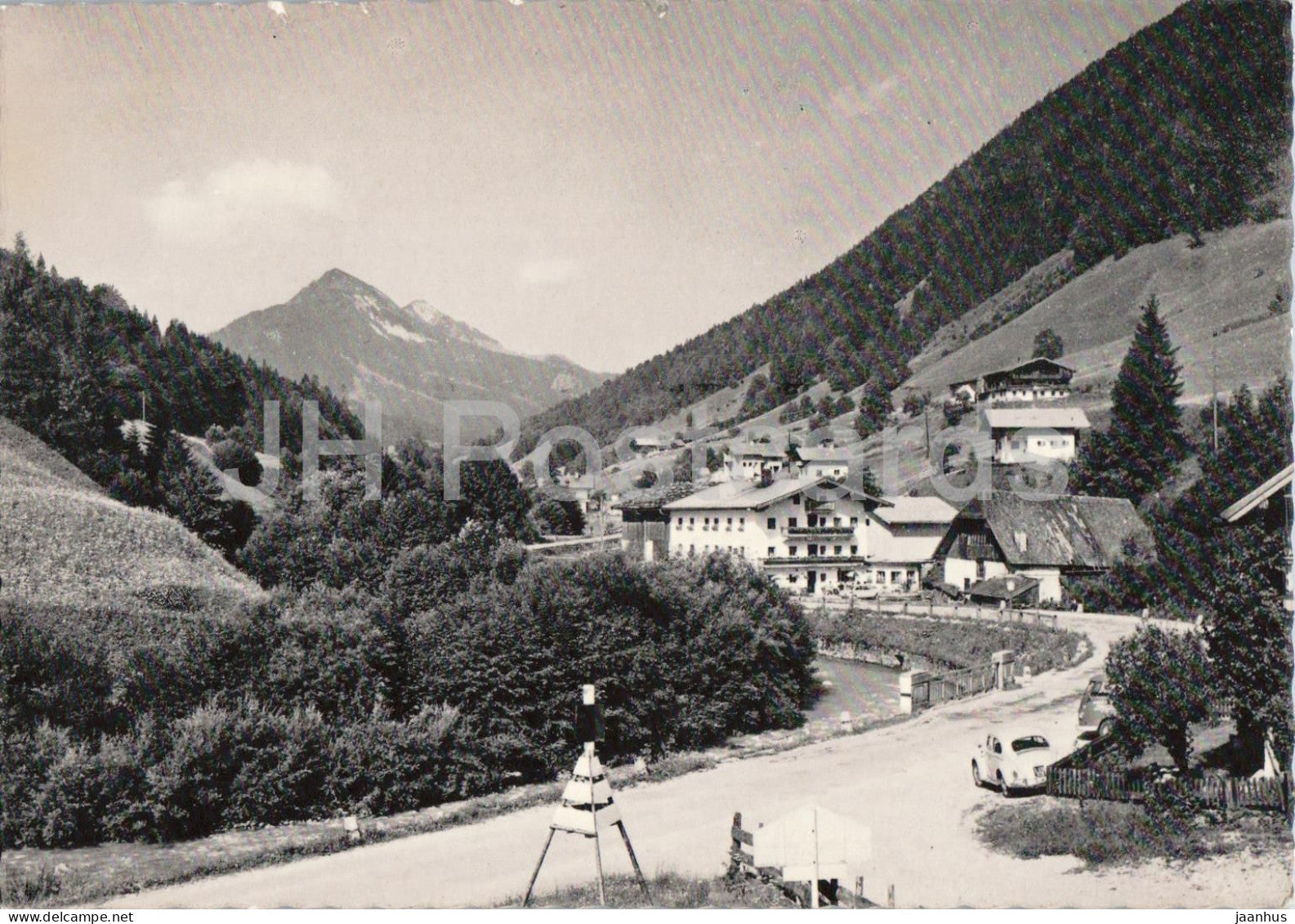 Gasthaus Schmiedtal - Thiersee - Tirol - guesthouse - rural tourism - village - Alps - old postcard - Austria - unused - JH Postcards