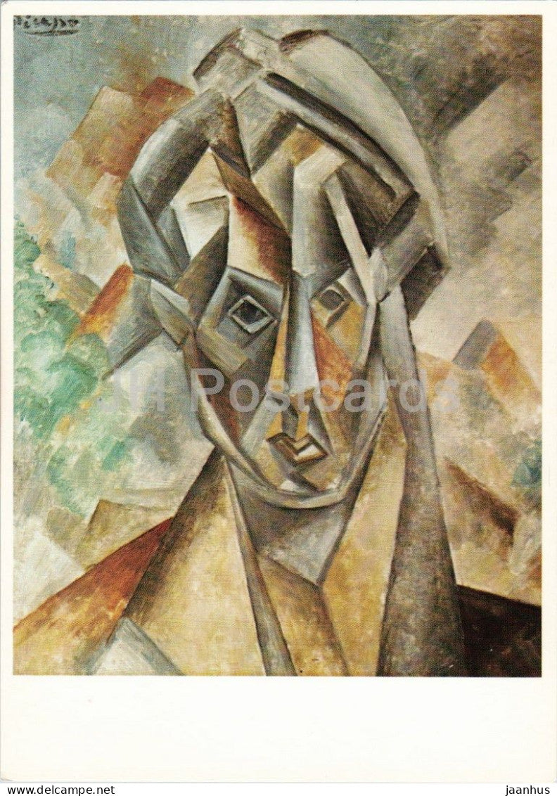 painting by Pablo Picasso - Fernande Olivier - Spanish art - 1969 - Germany - unused - JH Postcards