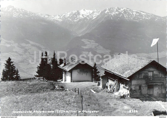 Gnadenwald Hinterhornalm - Glungezer - alpine huts - mountain pasture - Tirol - 5336 - old postcard - Austria - unused - JH Postcards