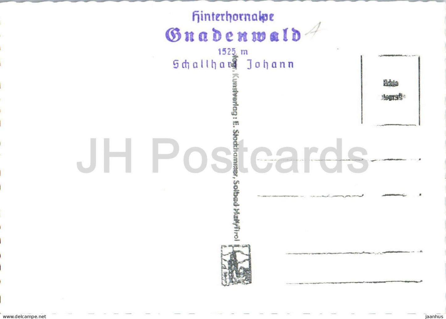 Gnadenwald Hinterhornalm - Glungezer - alpine huts - mountain pasture - Tirol - 5336 - old postcard - Austria - unused