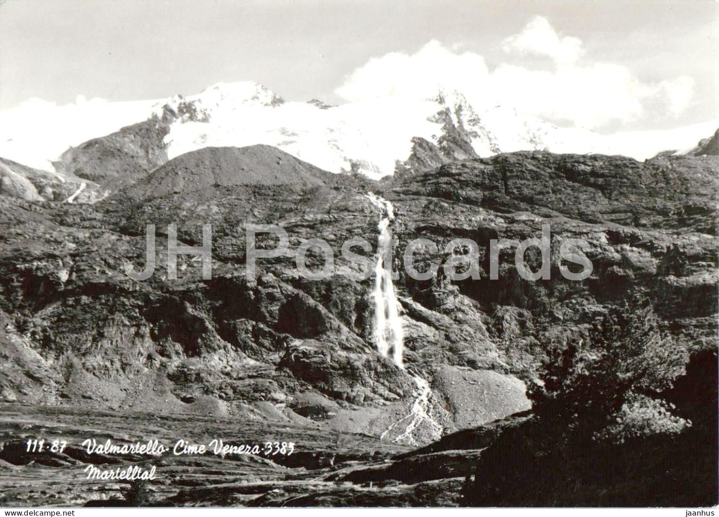 Val Martello - Valmartello - Cime Venezia 3385 - Mortelltal - mountains - Alps - 111-87 - old postcard - Italy - unused - JH Postcards